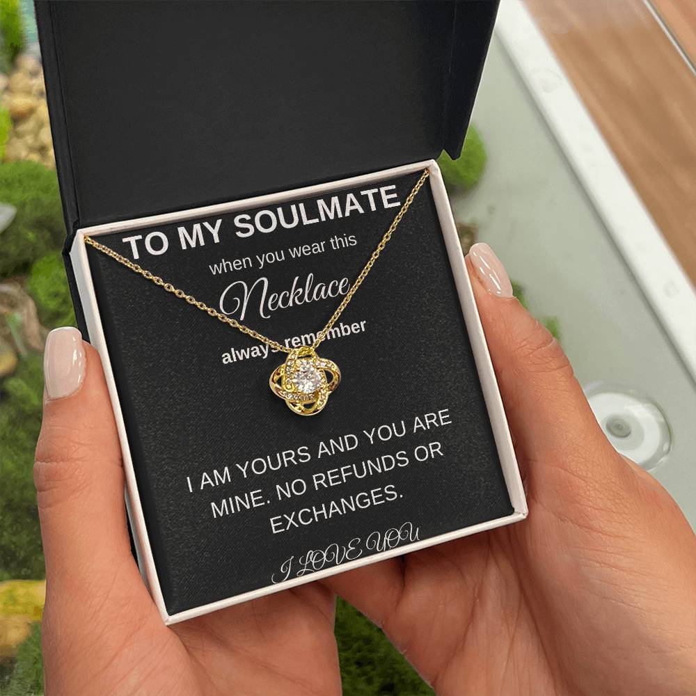 To My Soulmate | Love Knot Necklace