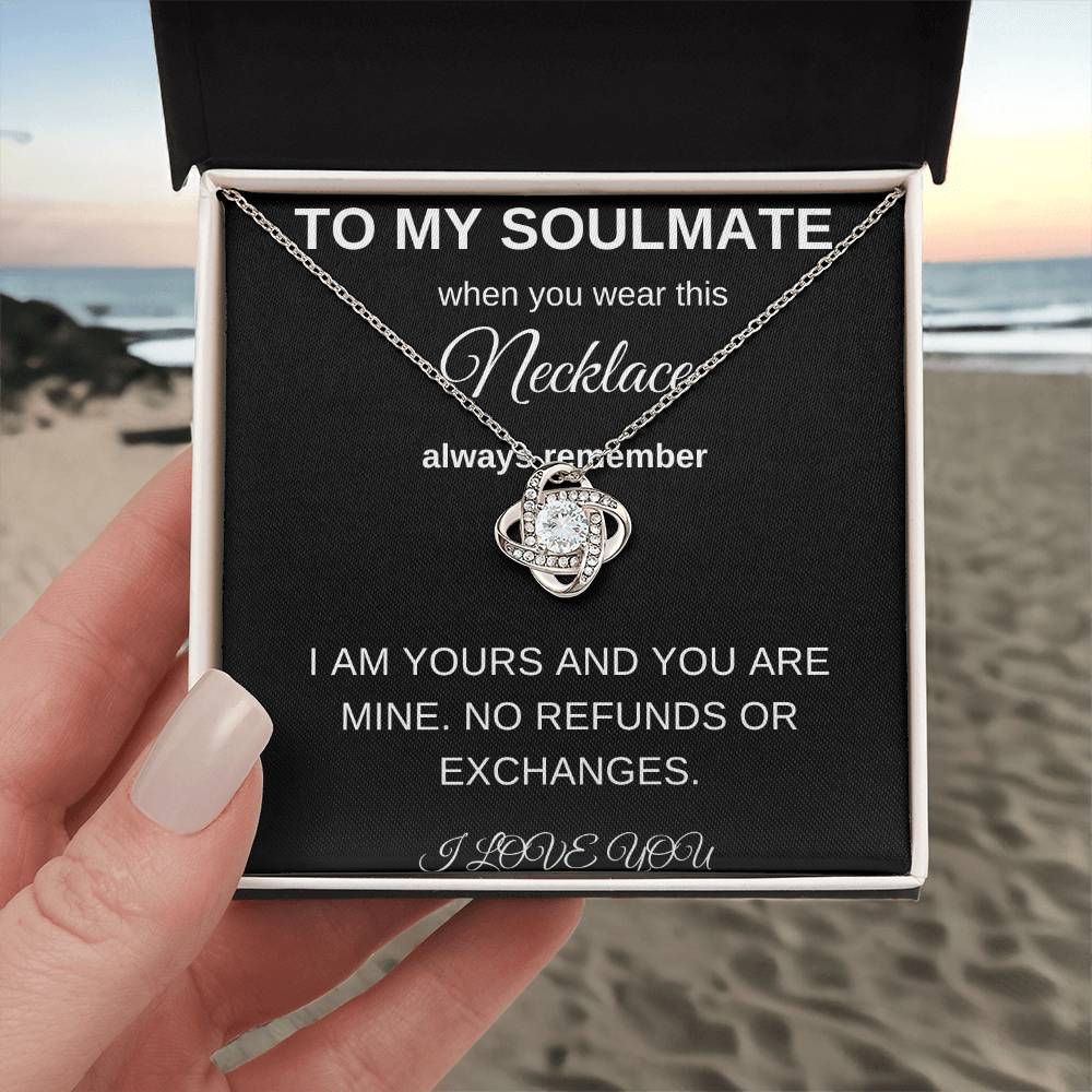 To My Soulmate | Love Knot Necklace