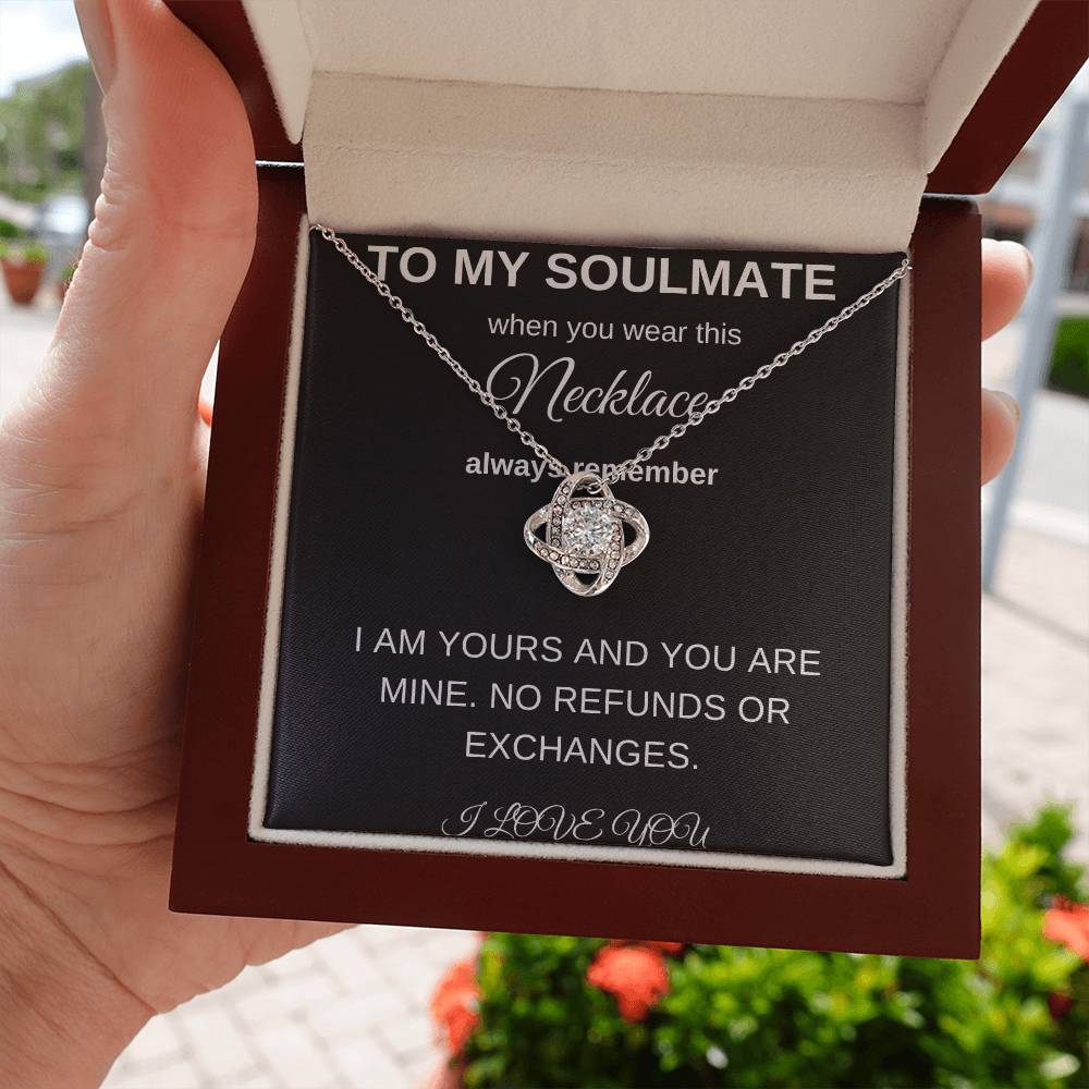 To My Soulmate | Love Knot Necklace
