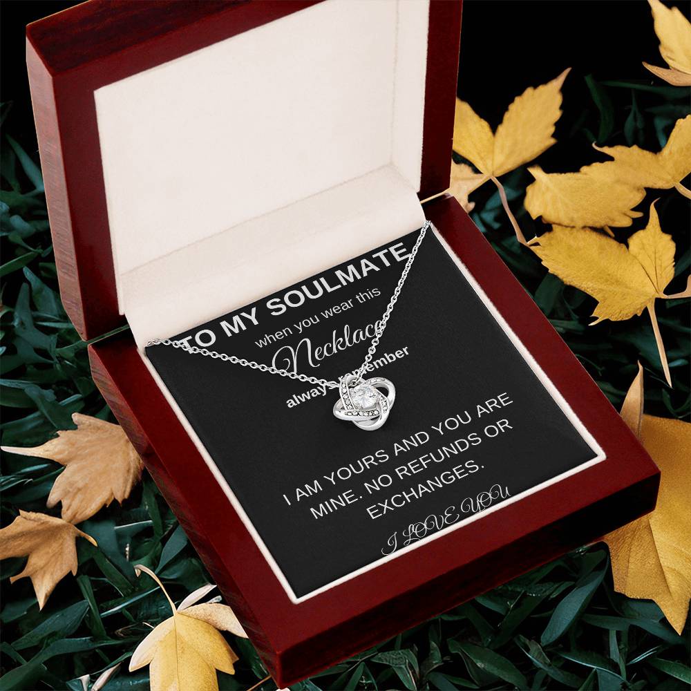 To My Soulmate | Love Knot Necklace