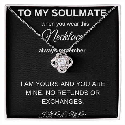 To My Soulmate | Love Knot Necklace